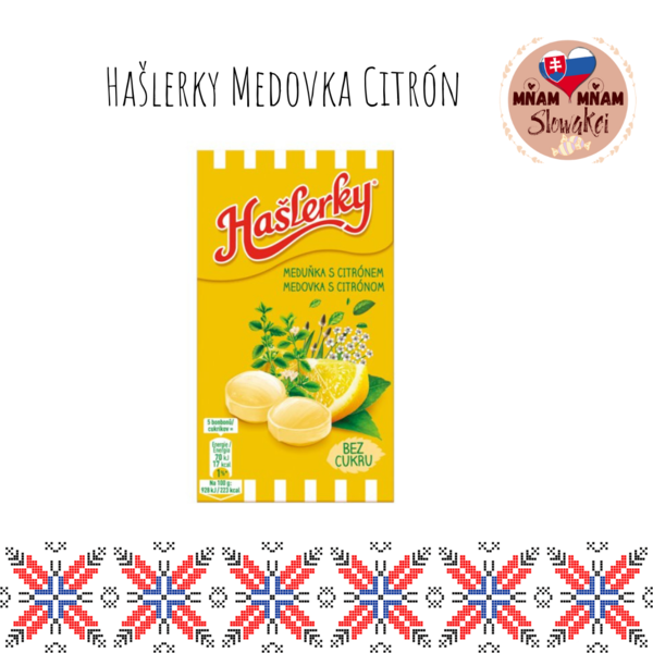 Hašlerky Medovka s citronom 35g
