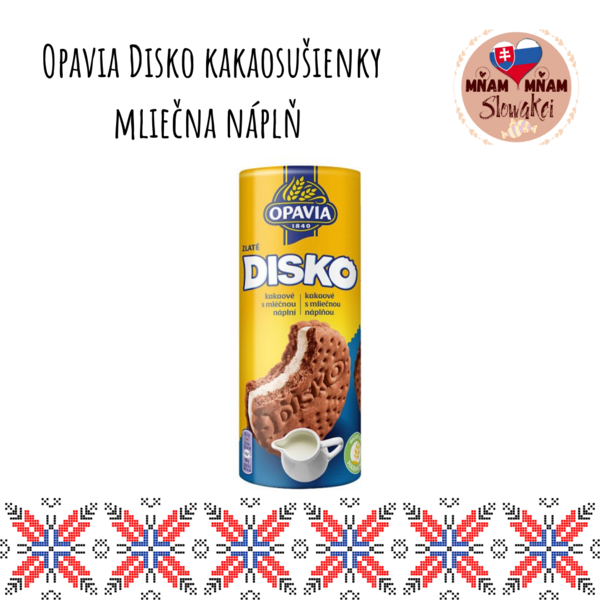 Opavia Disko kakaové sušienky mliečna náplň