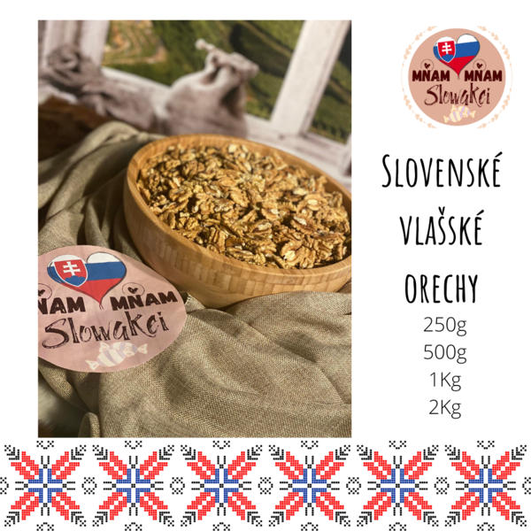 Slovenské vlašské orechy 250g, auch Größen 500g, 1Kg