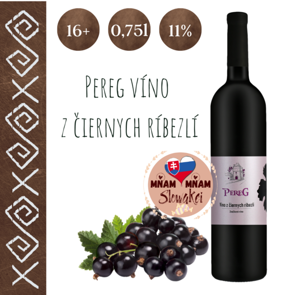 Pereg - víno z čiernych ríbezlí 0,75l