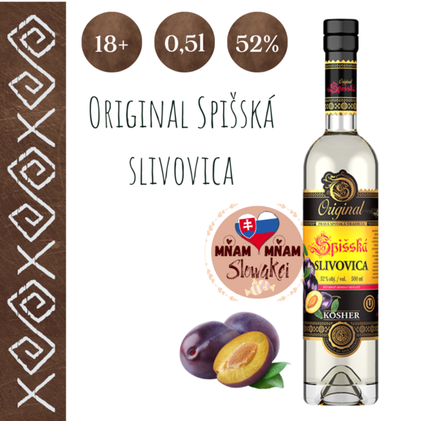 Original Spišská Slivovica 0,5l  52%