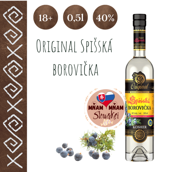 Original Spišská Borovička 40% 0,5 l