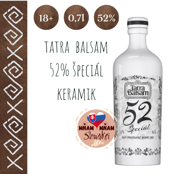 Tatra Balsam 52 Likör 0,7l Keramika