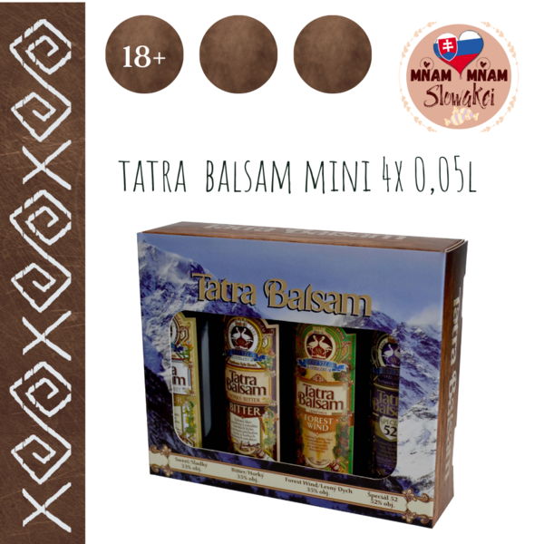 Tatra Balsam Mini 4x 0,05l - GESCHENKPACKUNG